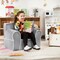 Upholstered Kids Sofa with Velvet Fabric and High Quality Sponge